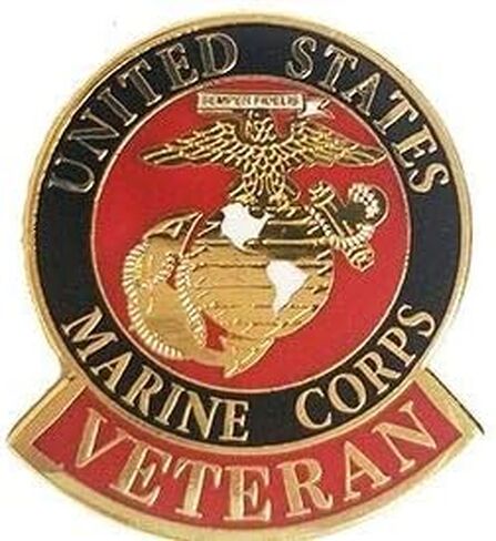 Officially Licensed United States Marine Corps USMC Veteran Pins (Veteran Pin) in Saudi Arabia