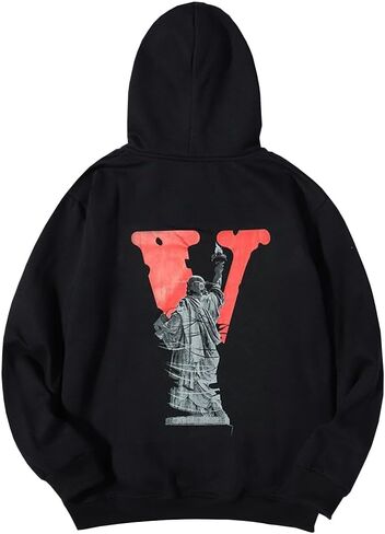 Nhicdns V قميص الهيب هوب V إلكتروني تي شيرتات قصيرة الاكمام طاقم الرقبة عارضة ملابس علوية من القطن للرجال النساء الشباب in Kuwait