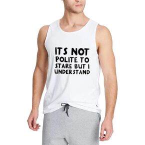 WINGZOO Workout Tank Top for Men-Mens Novelty Funny Saying Fitness Gym Racerback Sleeveless Shirts