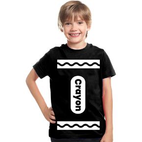 Kids Crayon T Shirt Halloween Costume for Boys Girls | Group Idea | Unisex Tee XS-XL