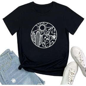 ROSEPARK Women Cute Graphic T-Shirts Summer Tees in Kuwait