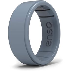 Enso Rings Classic Rise Silicone Ring - Timeless With a Twist - Made in the USA - Comfortable, Breathable, and Safe