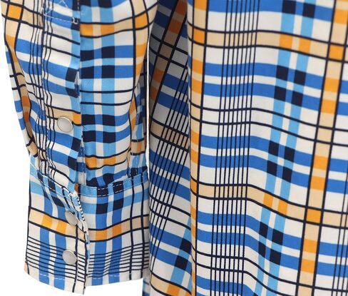 TICOMELA FR Shirt for Men Flame Resistant Shirts 6.5oz Light Weight Plaid Men's Fire Retardant Shirts in Kuwait