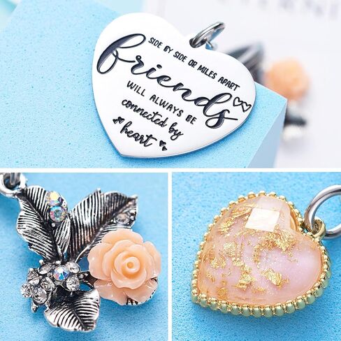 LParkin Friendship Gifts for Best Friend Sisters Cousins Letter Heart Keychain BFF Gift in Kuwait