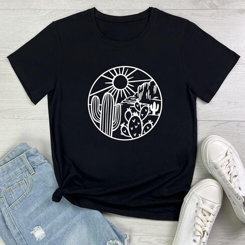 ROSEPARK Women Cute Graphic T-Shirts Summer Tees in Kuwait