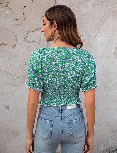 Blooming Jelly Women's Crop Tops Y2k Shirts Summer Sexy Going Out Outfits Fashion 2023 in Kuwait