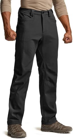 CQR Men’s Softshell Fleece Lined Winter Hiking Pants, Water Resistant Insulated Thermal, Outdoor Tactical Warm Snow Ski Pants in Saudi Arabia