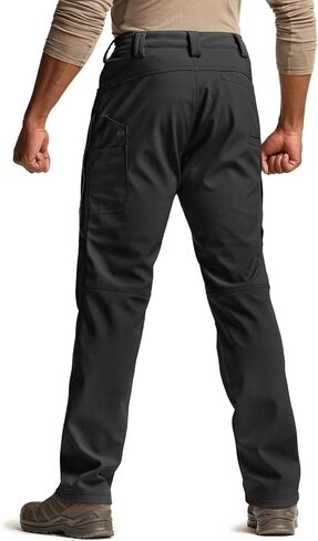 CQR Men’s Softshell Fleece Lined Winter Hiking Pants, Water Resistant Insulated Thermal, Outdoor Tactical Warm Snow Ski Pants in Saudi Arabia