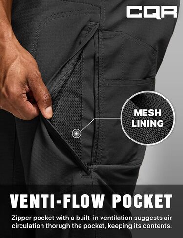 CQR Men’s Softshell Fleece Lined Winter Hiking Pants, Water Resistant Insulated Thermal, Outdoor Tactical Warm Snow Ski Pants in Saudi Arabia