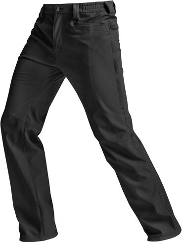 CQR Men’s Softshell Fleece Lined Winter Hiking Pants, Water Resistant Insulated Thermal, Outdoor Tactical Warm Snow Ski Pants in Saudi Arabia