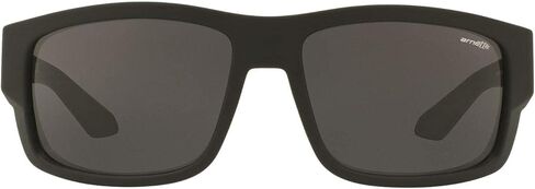 نظارات شمسية مستطيلة للرجال من Arnette An4221 Grifter، أسود غامض/رمادي داكن، 62 مم in Kuwait