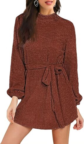 HUUSA Womens Elegant Summer Chiffon Ruffle Babydoll Boho Floral Dress Deep V Neck A-Line Sundress Flowy Mini Skater Dresses in Kuwait