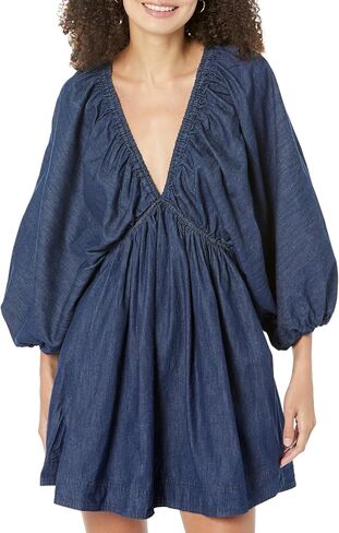 Free People Portia Denim Mini Indigo Dark Rinse MD (Women's 8-10) in Saudi Arabia