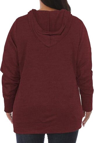 VISLILY Womens Plus-Size Hoodies V Neck Pullover Sweatshirts with Pocket in Kuwait