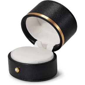 Oirlv Leather Ring Box Engagement Proposal Wedding Ring Gift Box Multifunctional Jewelry Boxes Earring Necklace Gift Box (Orange)