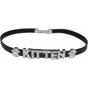 KITTEN Letters Chocker, Words Rhinestone Necklace, in Saudi Arabia