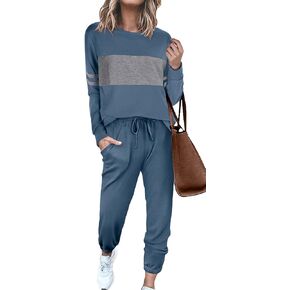 أطقم بدلات رياضية من Sipaya Colorblock للنساء مكونة من قطعتين ملابس غير رسمية أطقم صالة 2022 in Kuwait