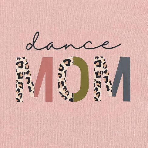 BANGELY Dance Mom Sweatshirt Women Funny Leopard Retro Mama Letter Pullover Gift For Dance Teacher Mom Long Sleeve Shirt in Saudi Arabia