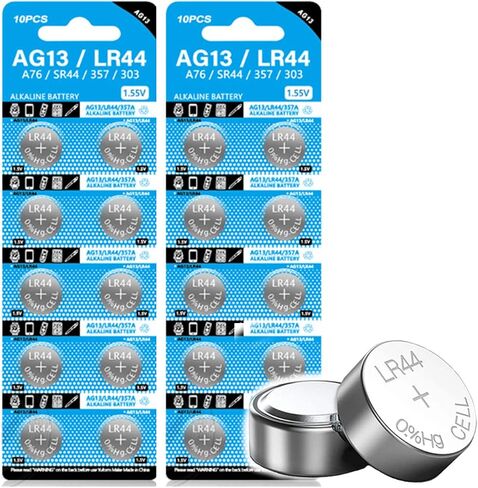 TXY 20 قطعة AG13 LR44 303 A76 357 SR44 1.5 فولت بطارية زر عملة خلية بطاريات in Kuwait