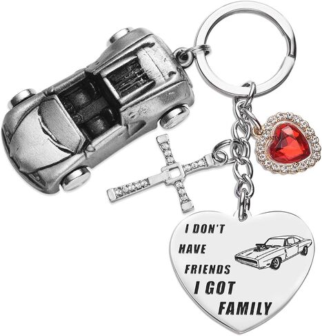 Melix Home Fast Furious Collection Car Keychain Gifts For Teen Girls Daughter Women Birthday Decorations Gift Keychains in Saudi Arabia