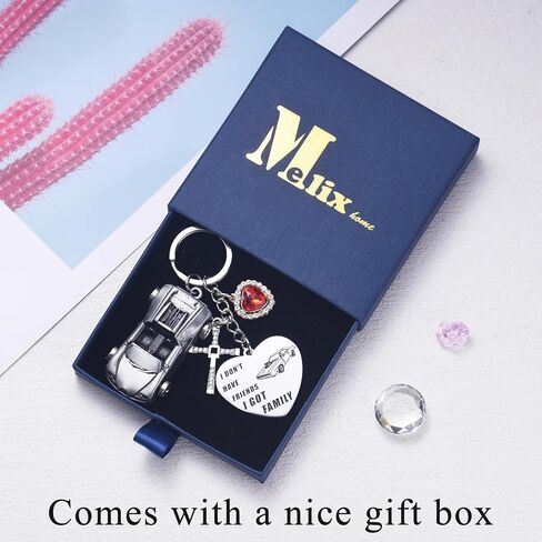 Melix Home Fast Furious Collection Car Keychain Gifts For Teen Girls Daughter Women Birthday Decorations Gift Keychains in Saudi Arabia