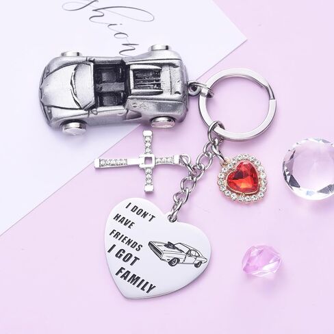 Melix Home Fast Furious Collection Car Keychain Gifts For Teen Girls Daughter Women Birthday Decorations Gift Keychains in Saudi Arabia