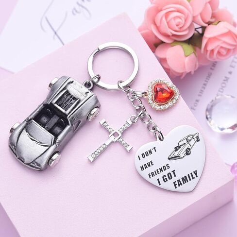 Melix Home Fast Furious Collection Car Keychain Gifts For Teen Girls Daughter Women Birthday Decorations Gift Keychains in Saudi Arabia