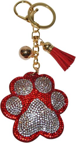 سلسلة مفاتيح Popfizzy Bling للنساء والفتيات من حجر الراين إكسسوارات حقيبة الظهر، سلسلة مفاتيح لطيفة على شكل شرابة in Kuwait
