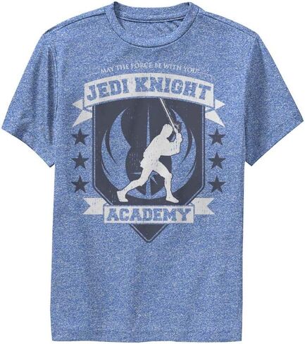 تي شيرت Jedi Academy للأولاد من Star Wars، Royal Heather، مقاس كبير in Saudi Arabia