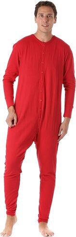 #followme Men's Solid Thermal Henley Adult Onesie in Saudi Arabia