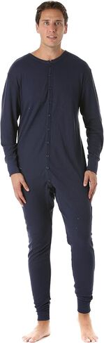 #followme Men's Solid Thermal Henley Adult Onesie in Saudi Arabia