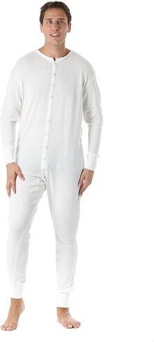 #followme Men's Solid Thermal Henley Adult Onesie in Saudi Arabia