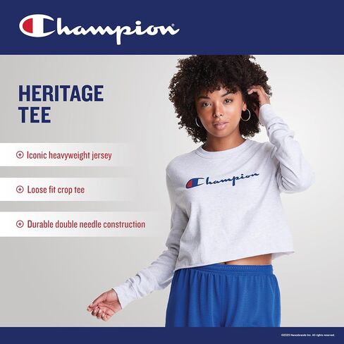 تي شيرت نسائي قصير الأكمام بأكمام طويلة من Champion (ألوان قديمة) in Saudi Arabia