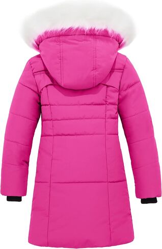 Wantdo Girl's Quilted Puffer Jacket Warm Winter Coat Water Resistant Winter Jacket Hooded Parka in Saudi Arabia