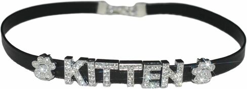 KITTEN رسائل Chocker، الكلمات حجر الراين قلادة، in Kuwait