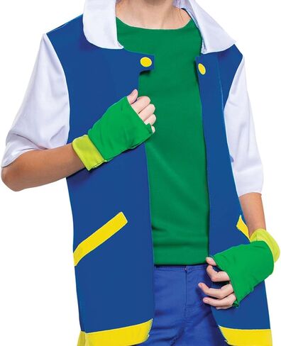 Disguise unisex-adult Ash Ketchum Costume, Official Ash Costume Pokemon Outfit With Jacket and Hat in Saudi Arabia