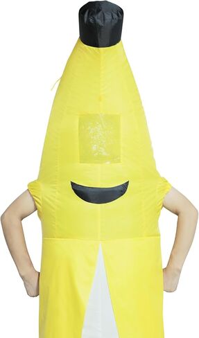 لينغواي تويز زي تنكري بتصميم موز قابل للنفخ للرجال والنساء، زي تنكري بطول الجسم بالكامل ومضخة هواء للبالغين للهالوين in Kuwait