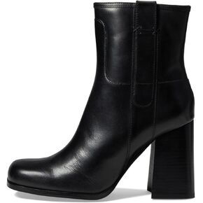 Free People Naomi Ankle Heel Women’s Boots - Leather Upper - Textile Lining - Cushioned Footbed - Block Heels in Kuwait