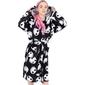 Disney The Nightmare Before Christmas Dressing Gown Womens Black Pjs Bathrobe in Saudi Arabia