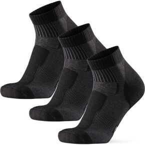 DANISH ENDURANCE 3 Pack Low Cut Outdoor Hiking Socks in Merino Wool, Women & Men