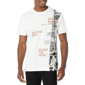 GUESS Men's Short Sleeve Crew Neck Movie Effect Tee in Saudi Arabia