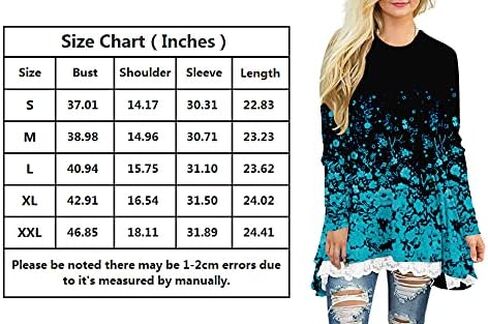 قمصان تونيك نسائية من BeadChica لارتدائها مع سراويل ضيقة وأكمام طويلة، بلوزات غير رسمية من الدانتيل المتدفق، تي شيرتات in Kuwait