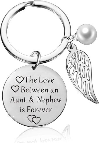 Aunt Niece Gifts Keychain Aunt Nephew Keychain The Love Between Aunt and Niece/Nephew Keyring Birthday Christmas Gifts in Kuwait