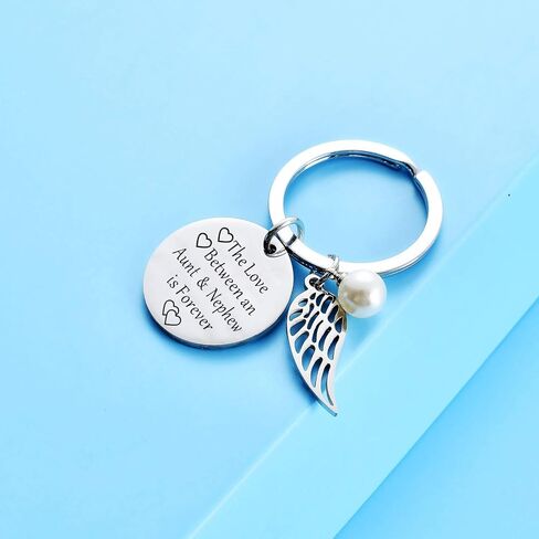 Aunt Niece Gifts Keychain Aunt Nephew Keychain The Love Between Aunt and Niece/Nephew Keyring Birthday Christmas Gifts in Kuwait