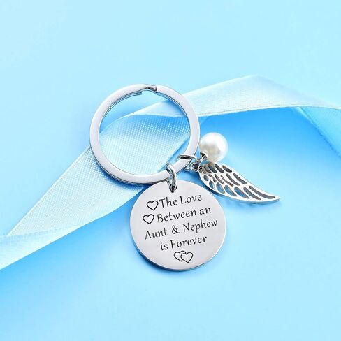 Aunt Niece Gifts Keychain Aunt Nephew Keychain The Love Between Aunt and Niece/Nephew Keyring Birthday Christmas Gifts in Kuwait
