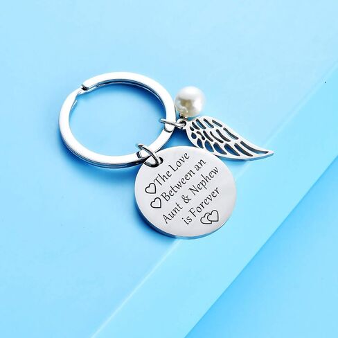 Aunt Niece Gifts Keychain Aunt Nephew Keychain The Love Between Aunt and Niece/Nephew Keyring Birthday Christmas Gifts in Kuwait
