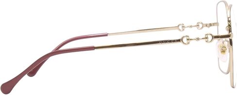 Gucci GG 0883OA 002 Havana Gold Metal Square Eyeglasses 55mm in Saudi Arabia