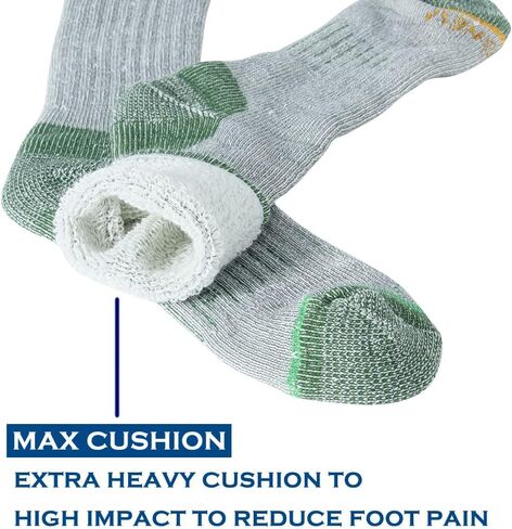 Merino Wool Men Crew Socks Warm Socks -NEVSNEV Athletic Socks for Men, Suitable for Hiking,Trekking,Camping … in Saudi Arabia