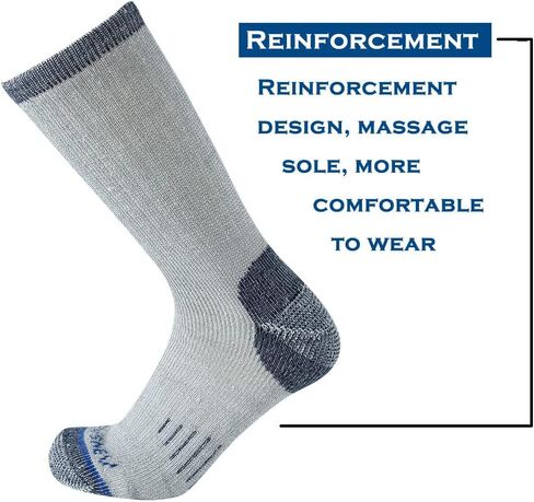 Merino Wool Men Crew Socks Warm Socks -NEVSNEV Athletic Socks for Men, Suitable for Hiking,Trekking,Camping … in Saudi Arabia