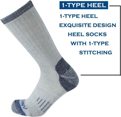 Merino Wool Men Crew Socks Warm Socks -NEVSNEV Athletic Socks for Men, Suitable for Hiking,Trekking,Camping … in Saudi Arabia